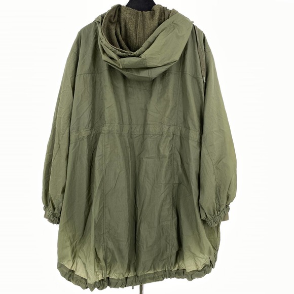 Free People Movement Oversized Army Green Full Zip Hooded Jacket Coat NEW Size S - Picture 5 of 5